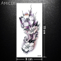 iShopping - Ferozi Traders Dark Rose Flowers Temporary Tattoo Stickers