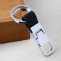 iShopping - G-Mart Double Ring Leather Metal Key Chain