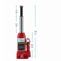iShopping - Wish Hub 2 Ton Hydraulic Lifting Jack Red