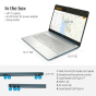 iShopping - HP 15.6" AMD Ryzen 5 5500U 8GB 256GB SSD AMD Radeon Laptop Spruce Blue (15-EF2126WM)