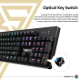 iShopping - Gamdias Hermes Optical Mechanical Gaming Keyboard Blue Key Switch (P2A RGB)