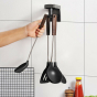 iShopping - G-Mart Wall Mounted 360 Rotating Utensils Organizer Black