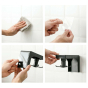iShopping - G-Mart Wall Mounted 360 Rotating Utensils Organizer Black