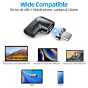 iShopping - Fonken Magnetic Cable Adapter 120W USB Type-C Cable Converter Black