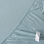 iShopping - Rainbow Linen Jersey Fitted Bed Sheet Single Size Light Blue (RHP101)