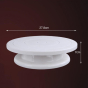 iShopping - AGM Cake Decorating Turntable Stand,Cake Turntable Revolving Cake Decorating Stand | 360� Rotating, 28 cm, Plastic, White