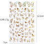 iShopping - Scenic Accessories Holographic Butterfly Nail Stickers - 1 Sheet