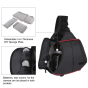 iShopping - PULUZ Triangle Style SLR Camera Bag Sling Waterproof Backpack Black