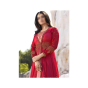 iShopping - Aj Dukan Embroidered Silk Maxi Dress For Women (0209)