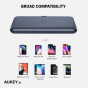 iShopping - Aukey 20000mah Wireless Charging Power Bank Black (PB-WL03S)