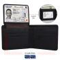 iShopping - Blackbird Leathers Handmade Bifold Leather Wallet For Men Black