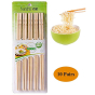 iShopping - Israr Mall Natural Round Bamboo Reusable Chopsticks