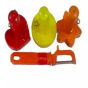 iShopping - Israr Mall Different Shape Shami Kabab Stencils With Peeler - Pack of 4