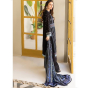 iShopping - Florent Embroidered Unstitched Lawn 3 Piece Suit Black (F-5A)