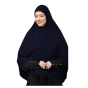 iShopping - MBN Textile Cotton jersey Plain Khimar Blue - 1 Piece