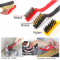 iShopping - Promax Mini Wire Brush Cleaning Tool Kit - Set of 3 Pcs 