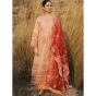 iShopping - Qalamkar Marahil Sefa Embroidered Unstitched Lawn 3 Piece Suit Peach (SS-08)