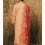 iShopping - Qalamkar Marahil Sefa Embroidered Unstitched Lawn 3 Piece Suit Peach (SS-08)