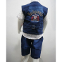iShopping - Madina Fashion Denim Shot And Shirt With Denim Waistcoat For Boys (Su-00003)