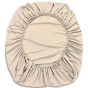 iShopping - Maguari Luxury Cotton Fitted Double Bed Sheet Light Peach (0397)