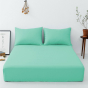 iShopping - Maguari Luxury Cotton Fitted Double Bed Sheet With Pillow Cover (0446)