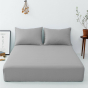 iShopping - Maguari Luxury Cotton Fitted Double Bed Sheet With Pillow Cover (0446)