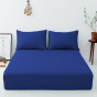 iShopping - Maguari Luxury Cotton Fitted King Bed Sheet With Pillow Cover (0447)