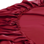iShopping - Maguari Silk Fitted Double Bed Sheet With Pillow Covers Maroon