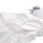 iShopping - Maguari Silk Fitted King Bed Sheet With Pillow Covers White
