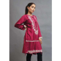 iShopping - Mashriqi Aag Embroidered Cotton Silk Fabric Shirt