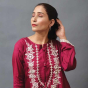 iShopping - Mashriqi Aag Embroidered Cotton Silk Fabric Shirt