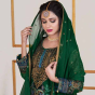 iShopping - Mashriqi Dhanak Masoori Full Embroidered 3 Piece Green 