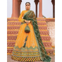 iShopping - Salitex Suraj Mukhi Dastak Luxury Chiffon Unstitched 3 Piece Suit Yellow (HC-26)
