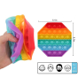 iShopping - Planet X Pop Bubble Fidget Hexagonal Rainbow Silicone Toy (PX-11000)