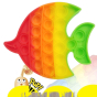 iShopping - Planet X Pop Bubble Fidget Rainbow Angel Fish Silicone Toy (PX-11115)