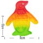 iShopping - Planet X Pop Bubble Fidget Spinner Pop It Rainbow Penguin Silicone Toy (PX-11117)