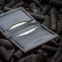 iShopping - Snug Be Fold Leather Wallet/Card Holder For Men Charcoal (CC-01)
