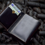iShopping - Snug Tri Fold Leather Wallet For Men Charcoal (CC-03)