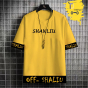 iShopping - Rg shop Stylish Drop Shouldar Printed T-shirt for men -White
