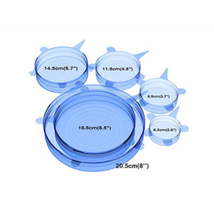 AGM Silicone Stretch Lids Covers Pack of 6