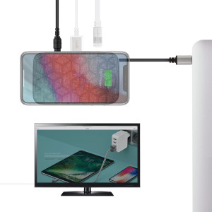 Moshi Symbus Q Compact USB-C Dock With Wireless Charging (99MO084216)