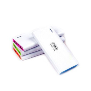 Amb A200 Walk'N Talk Power Bank - 7000 MAH - White with Blue Strip