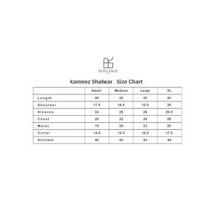 Elegance Republic Kameez Shalwar Cyan Blue (1004)