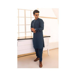 Elegance Republic Kurta Trouser Artistic Blue (1008)