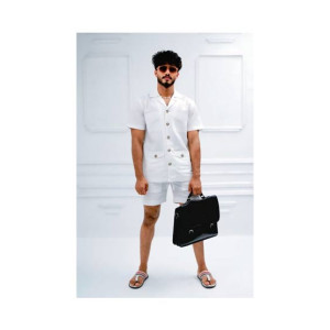 Elegance Republic Sands Shirt and Short Platinum White (1013)