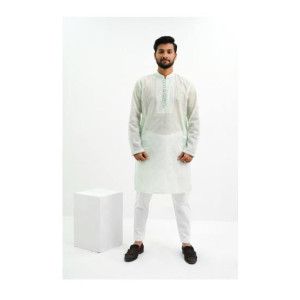 Elegance Republic Embroidered Kurta Trouser Sea Mist Green (1023)
