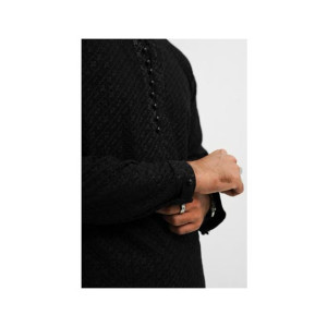 Elegance Republic Embroidered Kurta Trouser Cinder Black (1026)