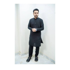 Elegance Republic Kurta Trouser Outer Black (1028)