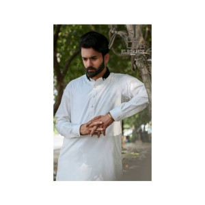 Elegance Republic Cotton Kameez Shalwar Goose White (1029)