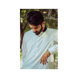 Elegance Republic Cotton Kameez Shalwar Goose White (1029)